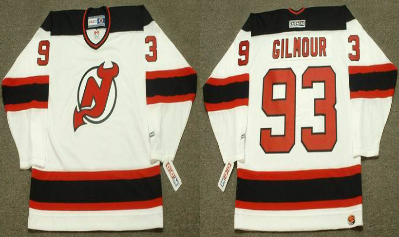 2019 Men New Jersey Devils #93 Gilmour white CCM NHL jerseys->new jersey devils->NHL Jersey